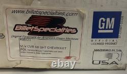 Billet Specialties 95123 Script Short Valve Cover Small Block Chevy Polished AL