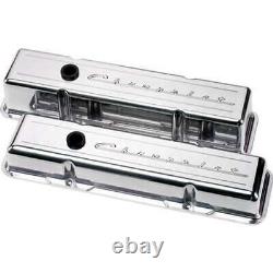 Billet Specialties 95123 Valve Covers Fits Small Block Chevy/Aluminum Pair