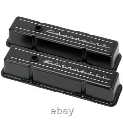 Billet Specialties BLK95223 Chevrolet Script Small Block Chevy Valve Covers