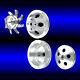 Billet aluminum small block Chevy 4 pulley set long water pump alt and ps