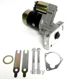 Black High Torque Mini Starter Small & Big Block Chevy 153 168 Tooth Compatible