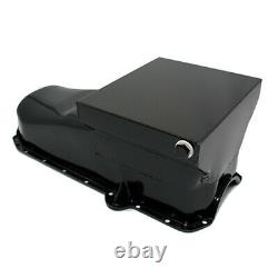Black Painted 80-85 SBC Drag Style Race 7qt. Oil Pan 305 350 Chevy Small Block