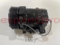 Black SBC Serpentine Pulley Conversion Kit Small Block Chevy 350 P/S A/C ALT SWP