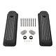 Black Short Finned Valve Cover For Small Block Chevy Vortec 5.0 5.7 350 87-97