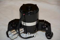 Black Small Block Chevy 305 327 350 400 Electric High Volume Water Pump SBC