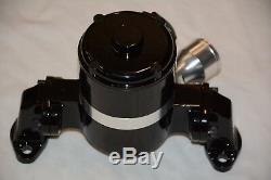 Black Small Block Chevy 305 327 350 400 Electric High Volume Water Pump SBC