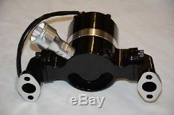 Black Small Block Chevy 305 327 350 400 Electric High Volume Water Pump SBC