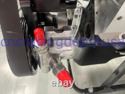 Black Small Block Chevy SBC 350 400 SWP Front Serpentine Pulley Drive System Kit