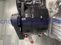 Black Small Block Chevy SBC 350 400 SWP Front Serpentine Pulley Drive System Kit