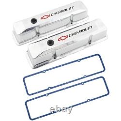 Bow Tie Aluminum Valve Covers & Gaskets, fits Small Block Chevy