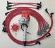CHEVY SMALL BLOCK SMALL CAP HEI DISTRIBUTOR + 8.5mm RED PLUG WIRES under exhaust