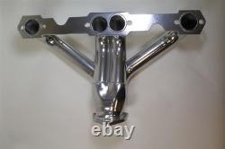 Ceramic Coated Small Block Chevy SBC Hugger Street Headers Shorty Hot Rod Street
