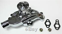 Chev Small Block Sbc Water Pump Chromed Alloy Short Pump Sbc 283-327-350-400