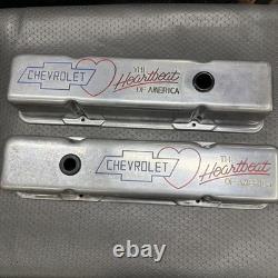 Chevrolet The Heartbeat of America Small Block Aluminum Valve Covers Vintage