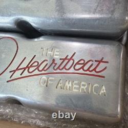 Chevrolet The Heartbeat of America Small Block Aluminum Valve Covers Vintage