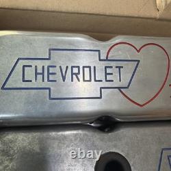 Chevrolet The Heartbeat of America Small Block Aluminum Valve Covers Vintage
