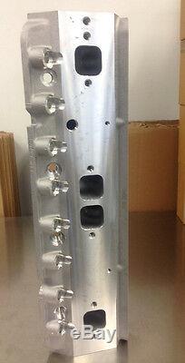 Chevy 205cc Aluminum Cylinder Heads SBC 262-400 V8 2.02 1.60 Bare Pair