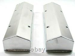 Chevy 327 350 383 Fabricated Alum. Tall Valve Covers Polished E41307P