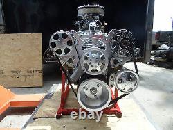 Chevy 383 Roller Stroker Engine & Serpentine Kit Turn Key 450 HP Cr # Ehrg-65
