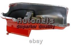 Chevy Small Block 80-85 283 305 327 350 400 Drag Racing Oil Pan Orange 7 QTS SBC