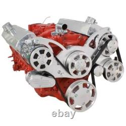 Chevy Small Block All Inclusive Serpentine System SBC 283 350 383 400 AC PS ALT
