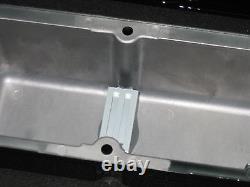Chevy Small Block Bow Tie Finned Stock Height Aluminum Valve Covers