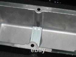 Chevy Small Block Bow Tie Finned Tall Aluminum Valve Covers Only No Paint