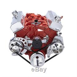 Chevy Small Block Electric Water Pump Serpentine Conversion Kit Power Steering