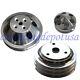 Chevy Small Block Pulley Kit 3V Long Water Pump SBC 283 327 350 400 LWP V-Belt