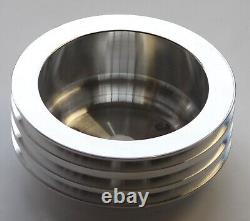 Chevy Small Block Pulley Kit 3V Long Water Pump SBC 283 327 350 400 LWP V-Belt