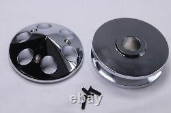 Chevy Small Block Pulley Kit 3V Long Water Pump SBC 283 327 350 400 LWP V-Belt