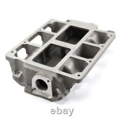 Chevy Small Block SBC 6-71 8-71 Blower Aluminum Intake Manifold Satin