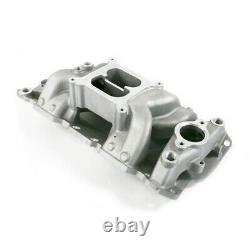 Chevy Small Block SBC Carbureted Dual Plane Air Gap Aluminum Intake Manifold