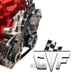 Chevy Small Block Serpentine Conversion Kit 283 302 305 350 400 Long Water Pump
