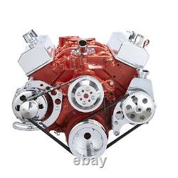 Chevy Small Block Serpentine Conversion Kit ALT PS LWP Long Water Pump 283 350