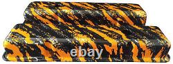 Chevy Small Block Valve Cover Mr Gasket 6850 Hydro Dipped Orange Marble Splash