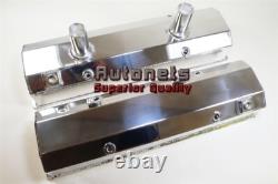 Circle Track Fabricated Aluminum SBC Valve Cover Small Block Chevy Dirt Polished