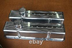 Complete Corvette Script Chevy SB SH valve cover set Aluminum Vintage Rat Rod SB
