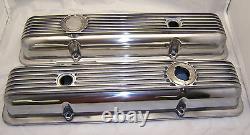 Corvette LT-1 LT1/ L-82 L82 Aluminum Finned Valve Covers Pair with Gaskets C3 NEW