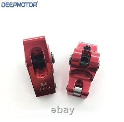 Deepmotor Chevy SBC Small Block Chevy 350 1.6 Ratio 3/8'' Aluminum Rocker Arms