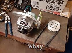 Dirt Track Racing Small Block Chevy Mini Alternator kit IMCA USRA WISSOTA Nascar