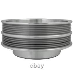 Dual Groove Chevy Small Block Serpentine Crankshaft Pulley 7 SBC 350 383 6 Rib