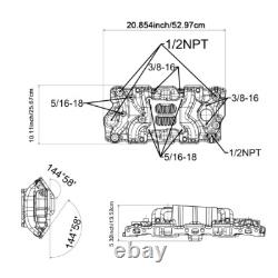 Dual Plane Aluminum Intake Manifold For SBC Small Block Chevy 305 327 350 400