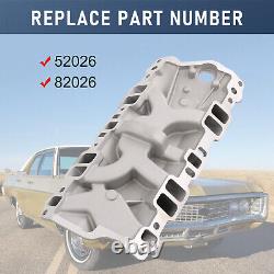 Dual Plane Front Intake Manifold For Small Block Chevy SBC 262-400 1955-86