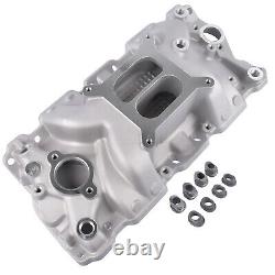 Dual Plane High Rise Intake Manifold 52021 For 57-86 Small Block Chevy 1500-6500