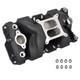 Dual Plane Intake Manifold Black for Small Block Chevy SBC 283 305 327 350 400