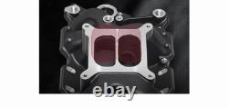 Dual Plane Intake Manifold Black for Small Block Chevy SBC 283 305 327 350 400