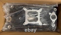 Dual Plane Intake Manifold Black for Small Block Chevy SBC 283 305 327 350 400