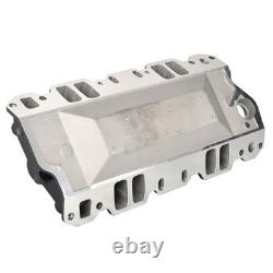 Dual Plane Intake Manifold Black for Small Block Chevy SBC 283 305 327 350 400