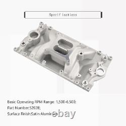 Dual Plane Intake Manifold For SBC Small Block Chevy Vortec V8 283 307 350 327